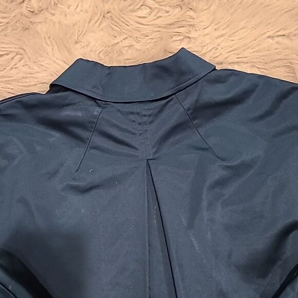 J jill stretch cropped teal cotton flowy lined jacket size small - Picture 8 of 9